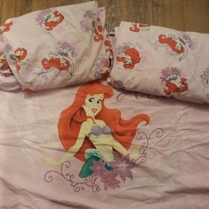 Disney Little Mermaid Crib Ensemble 3 Piece Sheets